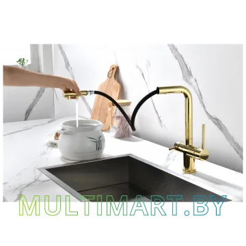 Смеситель Paulmark Serpentine Se213222-G (золото) картинка 11